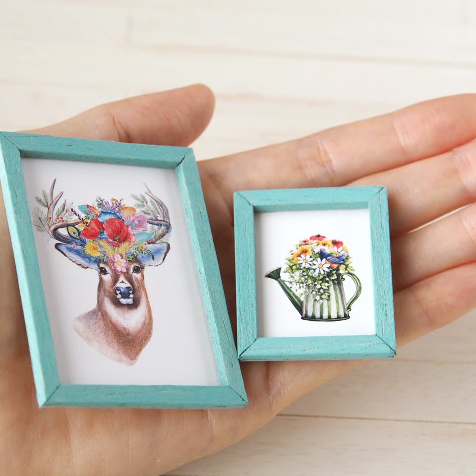 1/6スケールのミニチュア木製フレーム