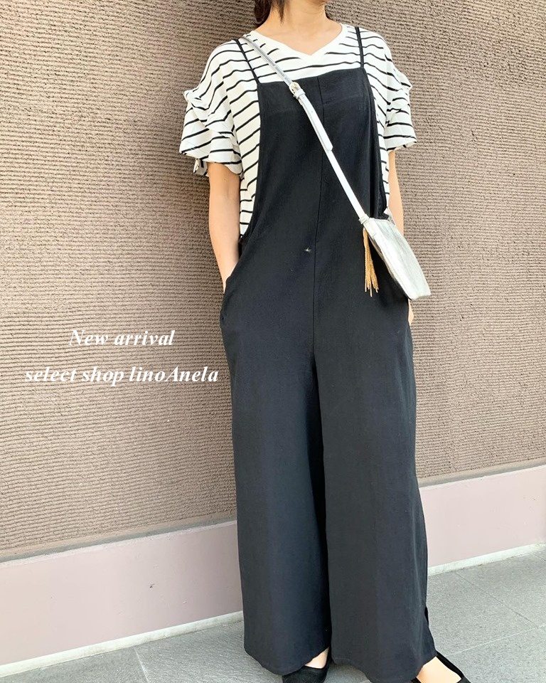 ✔︎new arrival コットンリネンサロペット