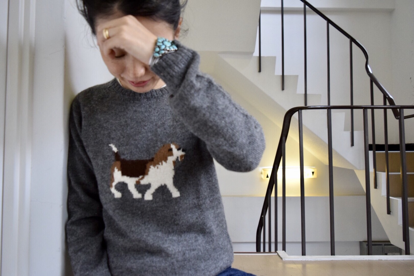 親子コーデが楽しめるアルパカ100％の上質のアニマル柄セーター!! | O 