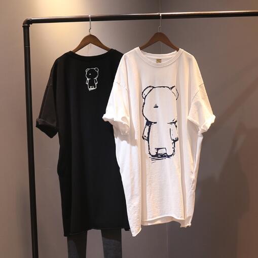 クマさんプリントロングTシャツ