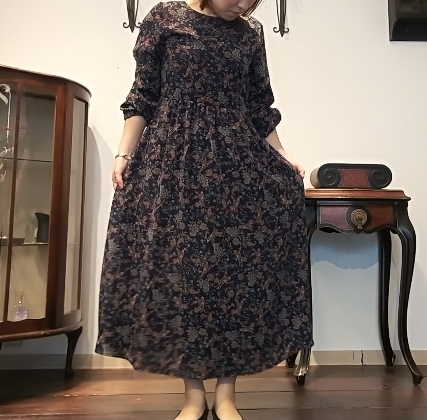 1枚でキマる Qtumeペイズリー柄ワンピース Grasol Nagasaki Store