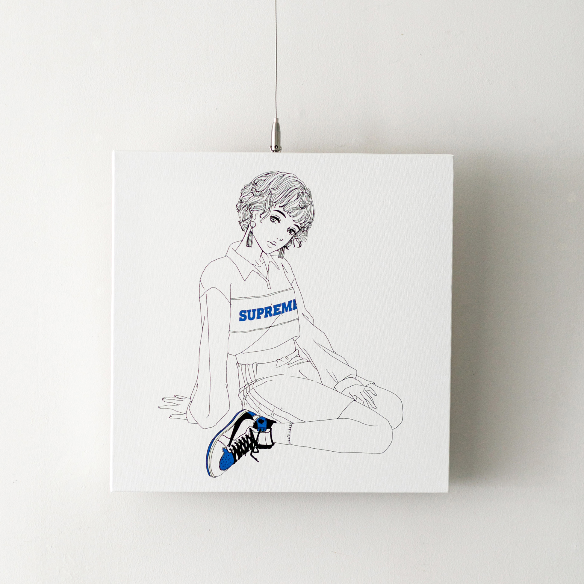 #スニーカー好きの女の子のアート SHOECREAM