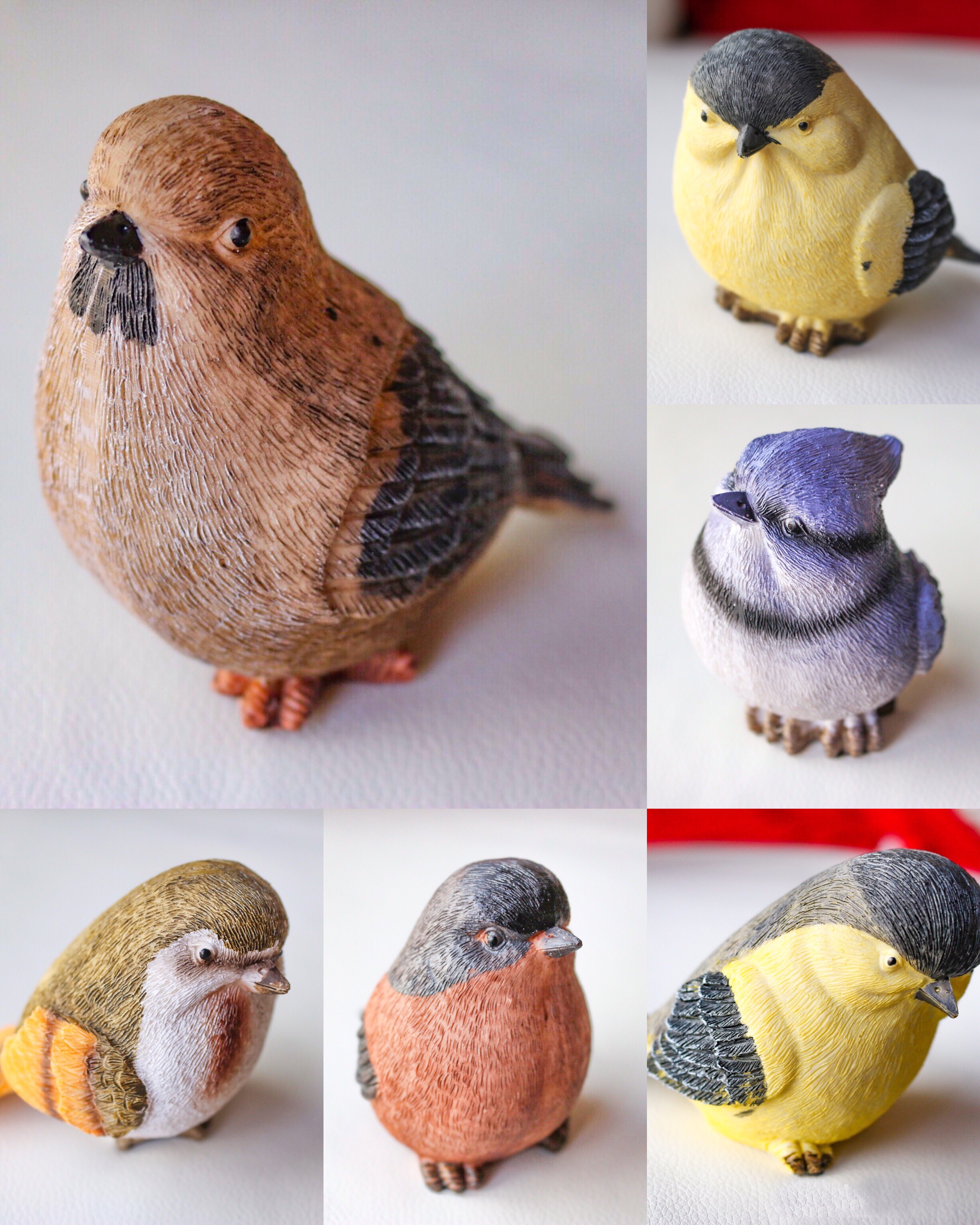 かわいい ふっくらした小鳥6匹セット Titainterior かわいい ふっくらした小鳥6匹セット Titainterior