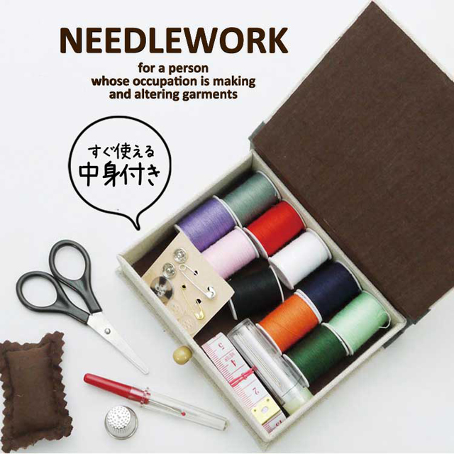 おしゃれでかわいいナチュラルアンティークソーイングボックス Needle Work ソーイングボック 次世代ショップまたまた