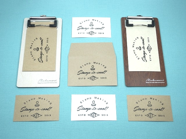 【ロゴスタンプ】ネットショップのカードや紙袋に自作の樹脂版スタンプを！