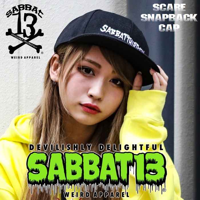 「SABBAT13 / サバトサーティーン」新作「SCARE SNAPBACK CAP」入荷！！