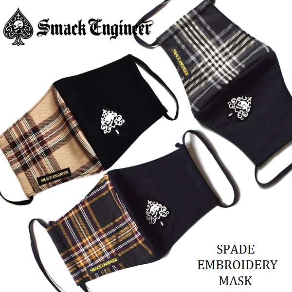 『SMACK ENGINEER』新作マスク『SPADE EMBROIDERY MASK』入荷！！
