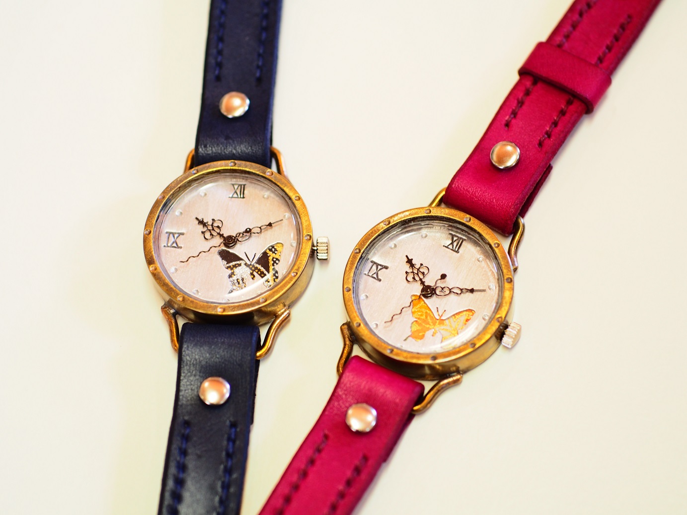 幸運の前兆、アゲハ蝶をコンセプトにした文字盤の腕時計