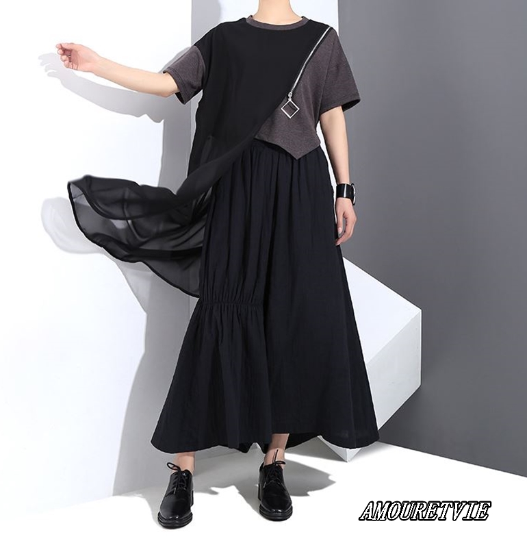 モダンなアシメトップスが春夏に向けて登場!!ズボンタイプとの親睦性も高くまさにモードな一枚です♪