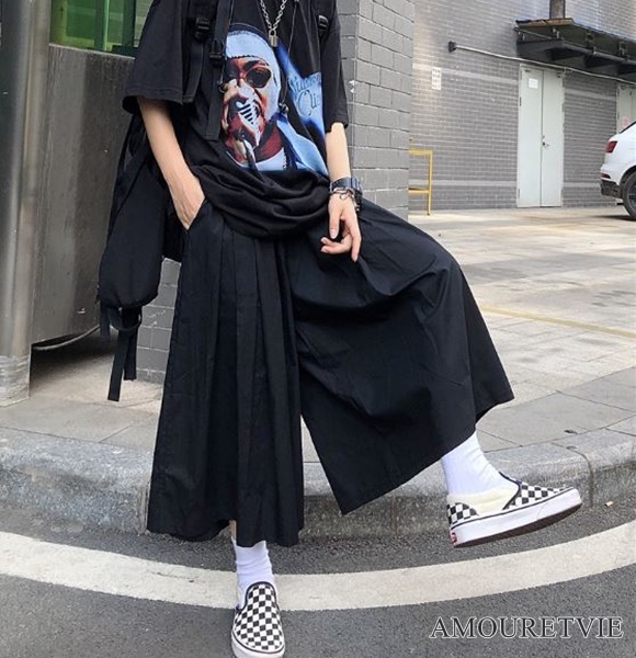 大胆な和風袴パンツ♪