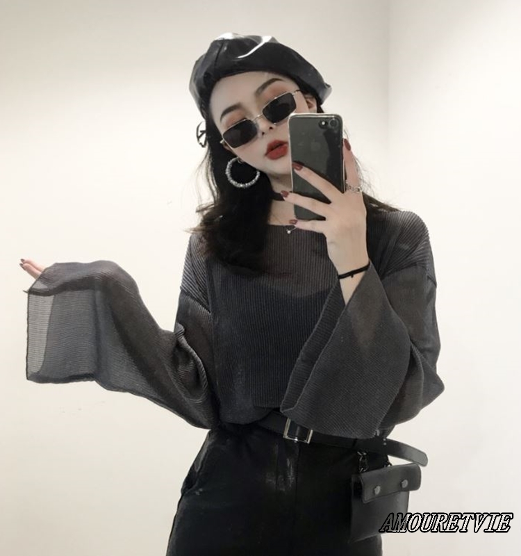 シースルーがセクシーなインナー＋トップスのお得なセットで、春夏を楽ちんオルチャンコーデ♪
