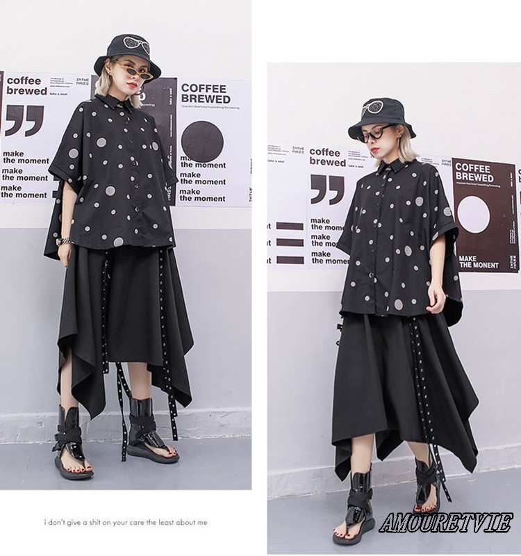 ロックテイストのワイルド系スカート Amouretvie 韓国系 モード系 個性的ファッションの通販サイト