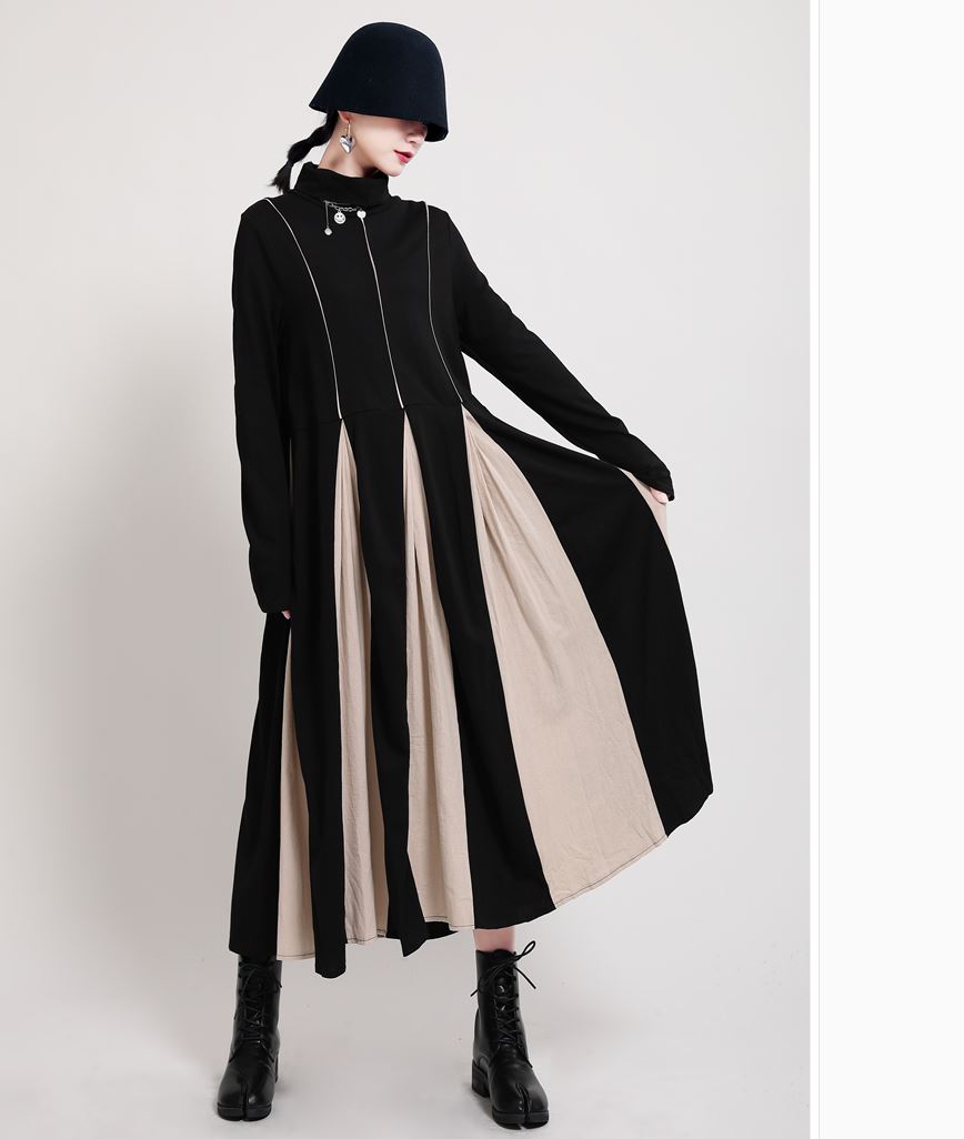 モノトーン調デザインが落ち着いた大人を楽しむワンピース Base Mag