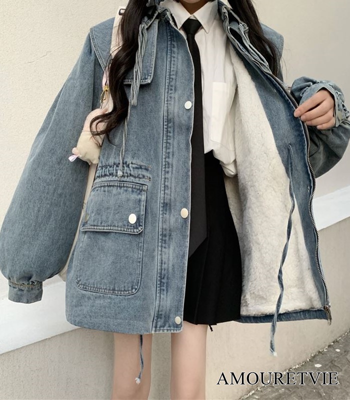 内ボアタイプのあったかジャケット☆レトロ感のあるカワイイデザインがポイント!!