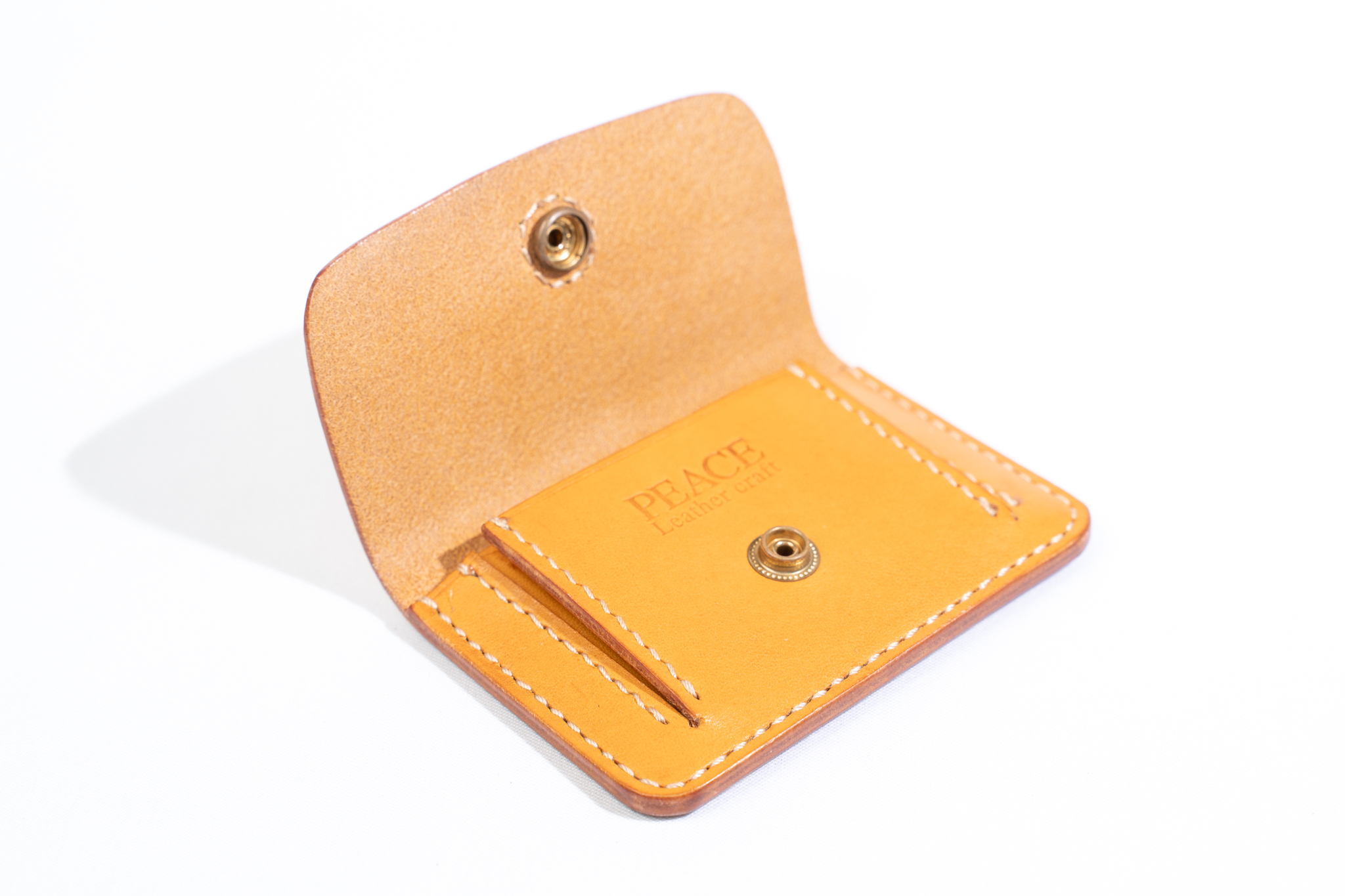 カードも入るコインケース。ミニマル財布にも | PEACE Leather craft
