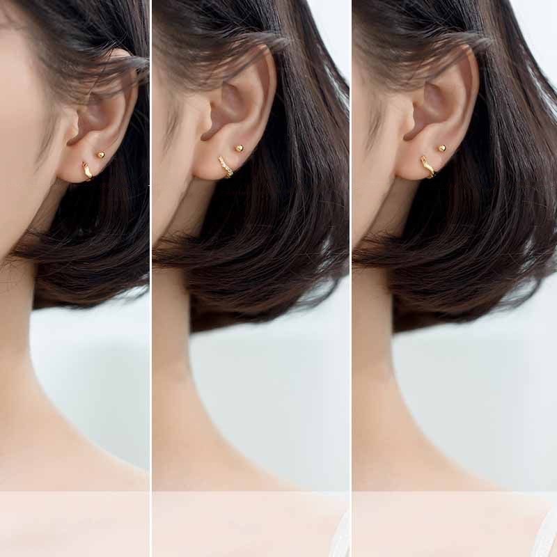 アレンジ自在 人気のミニvシェイプ フープピアス Base Mag アレンジ自在 人気のミニvシェイプ フープピアス Base Mag