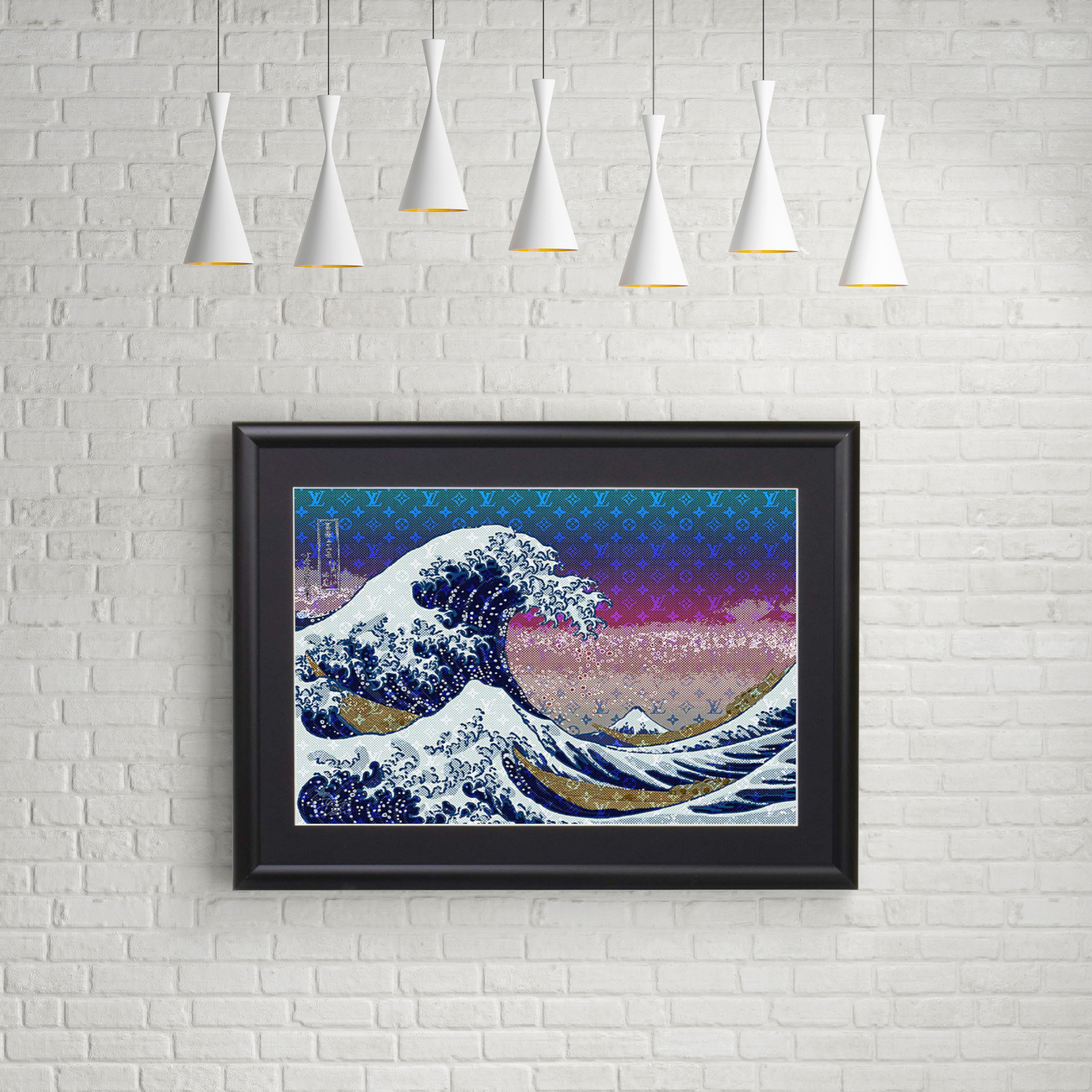 カラフルな色彩も印象的で浮世絵がさりげなく現代風のポップアートに変化 Make Sense Art Gallery