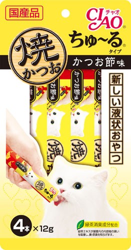 【猫用チュール】#33 焼かつお かつお節味 (14g4本)
