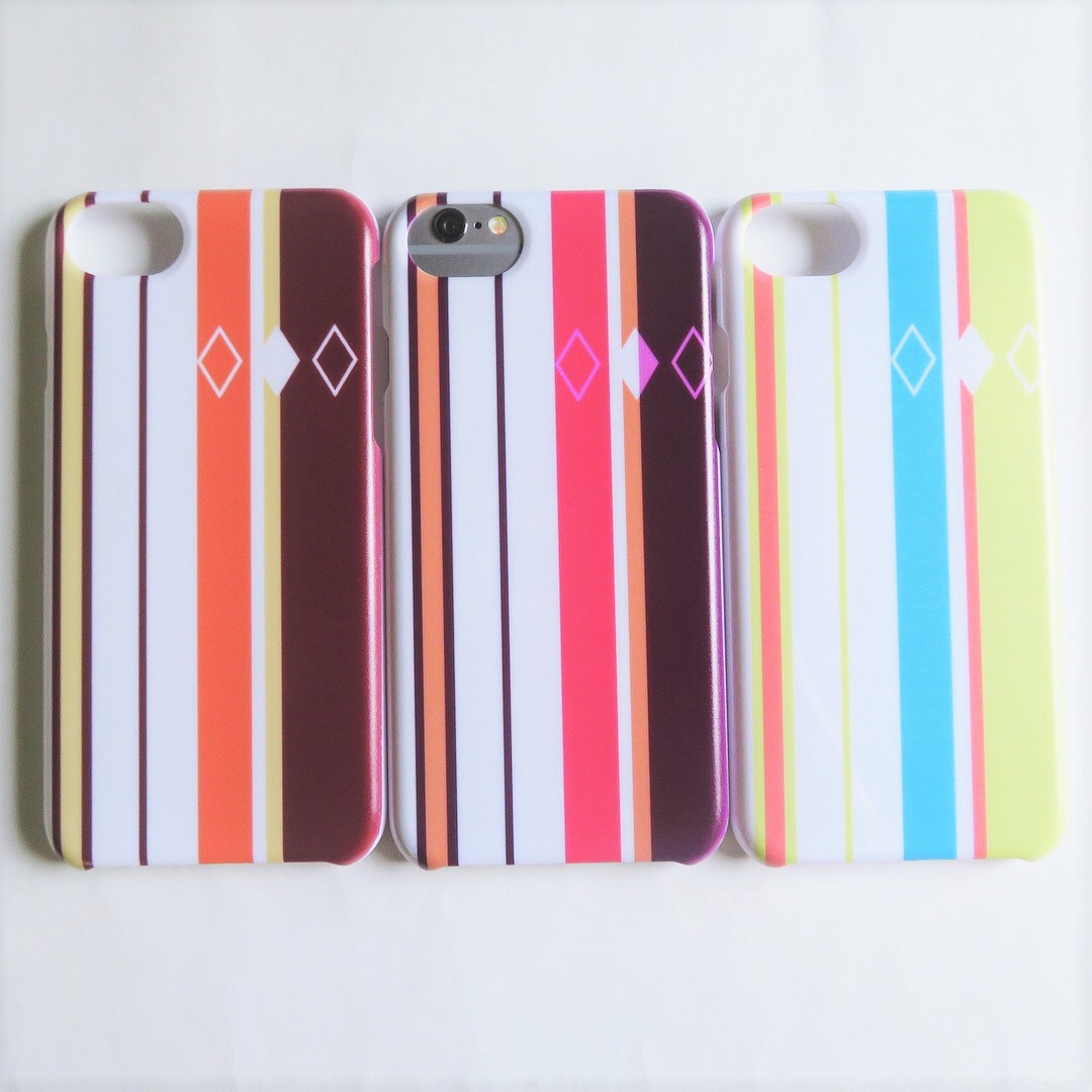 カラフルなストライプiphoneケース Base Mag