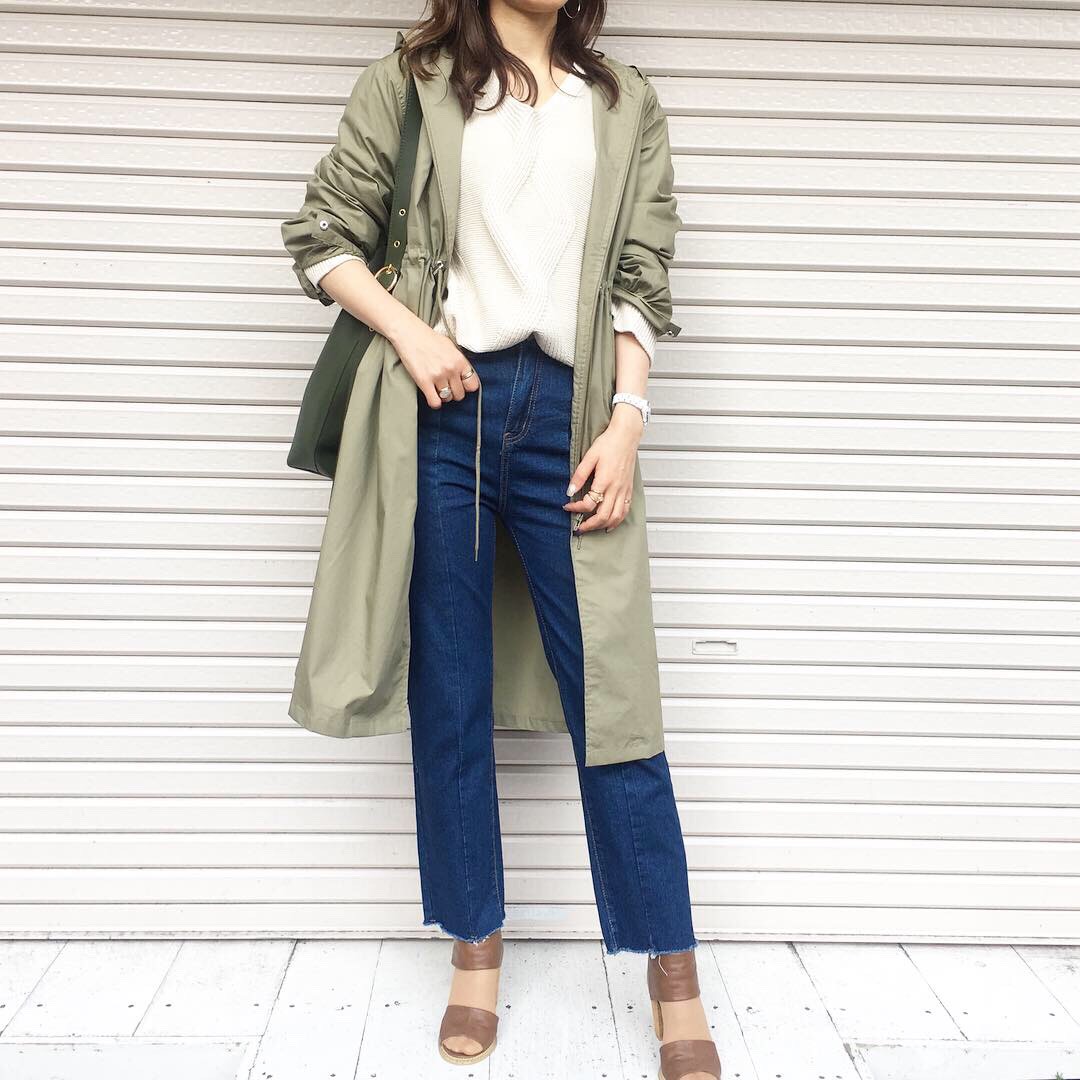 大人カジュアルに着こなしたいロングマウンテンパーカー♪【5color ￥4900】