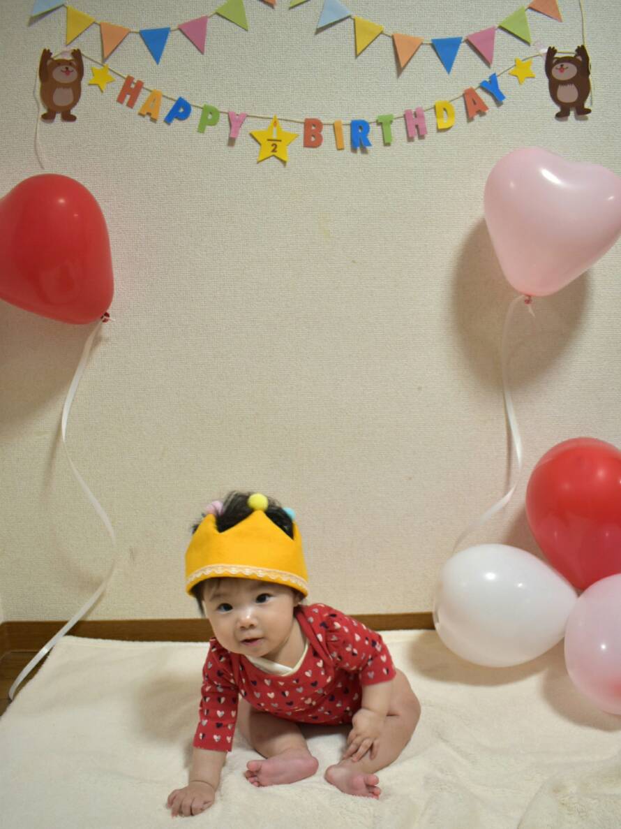 ハートバルーンで1歳の誕生日をお祝いしよう！インスタばえも間違いなし