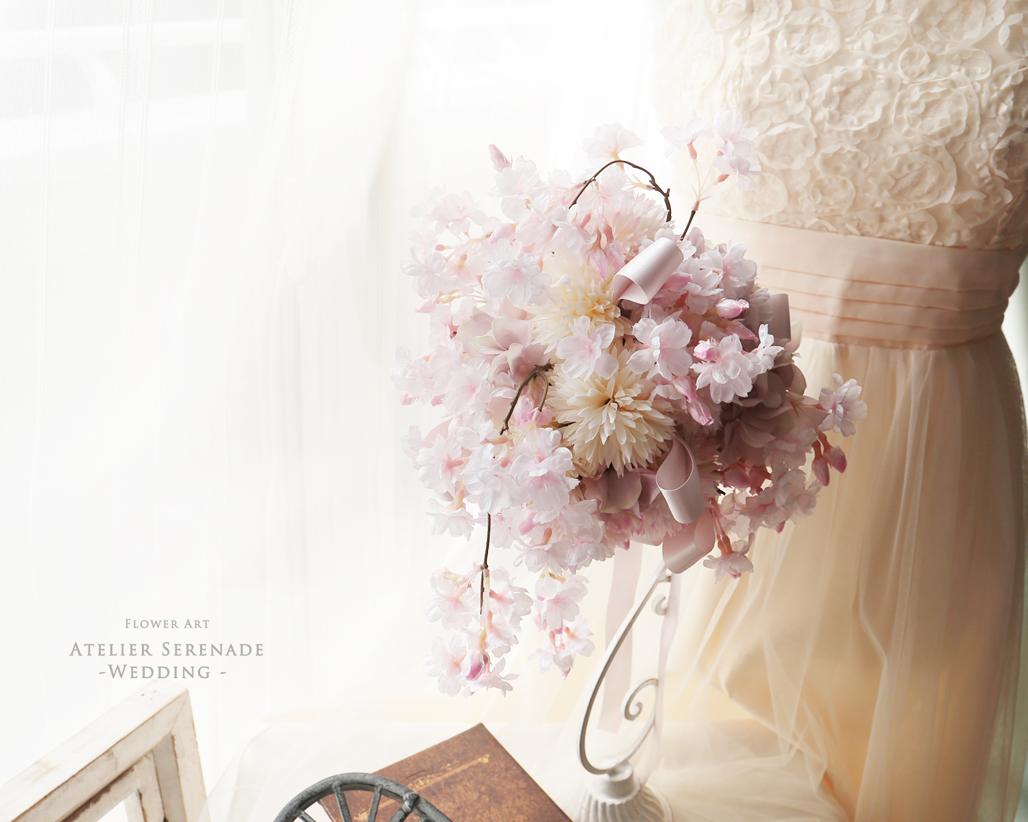 人気です しだれ桜のウェディングセット Atelier Serenade ナチュラル 大人可愛いフラワー雑貨 人気です しだれ桜のウェディングセット Atelier Serenade ナチュラル 大人可愛いフラワー雑貨