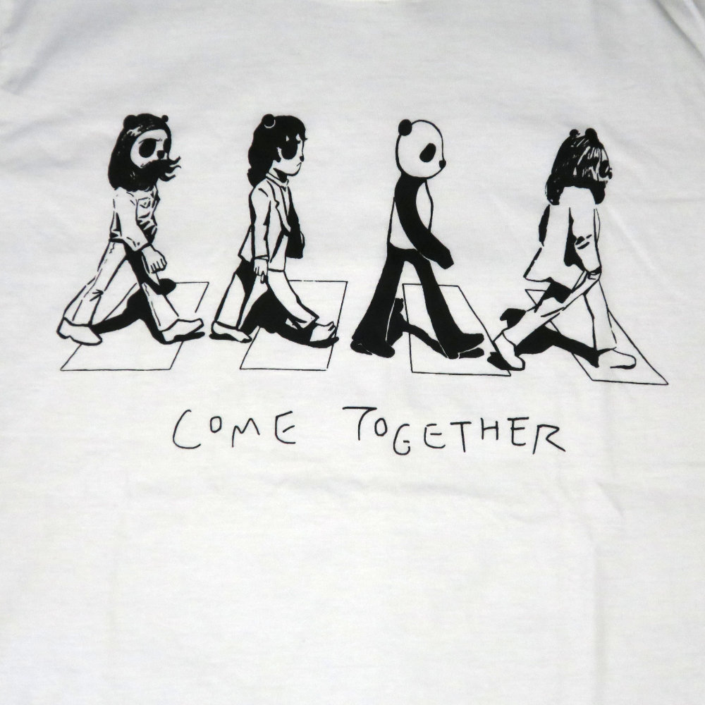 ビートルズのアルバムジャケットを再現 四人組になぜか混じるパンダtシャツ Base Mag