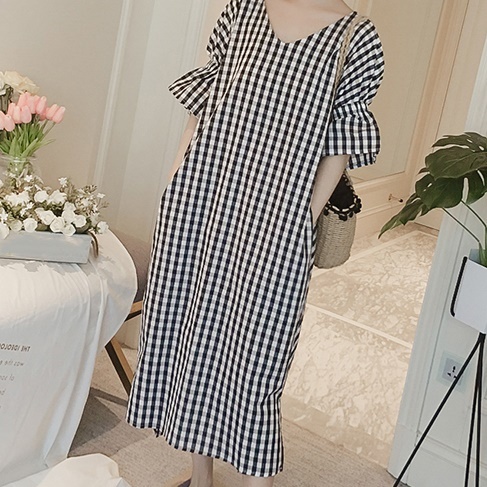 大人のあなたに似合うギンガムチェックワンピース Base Mag