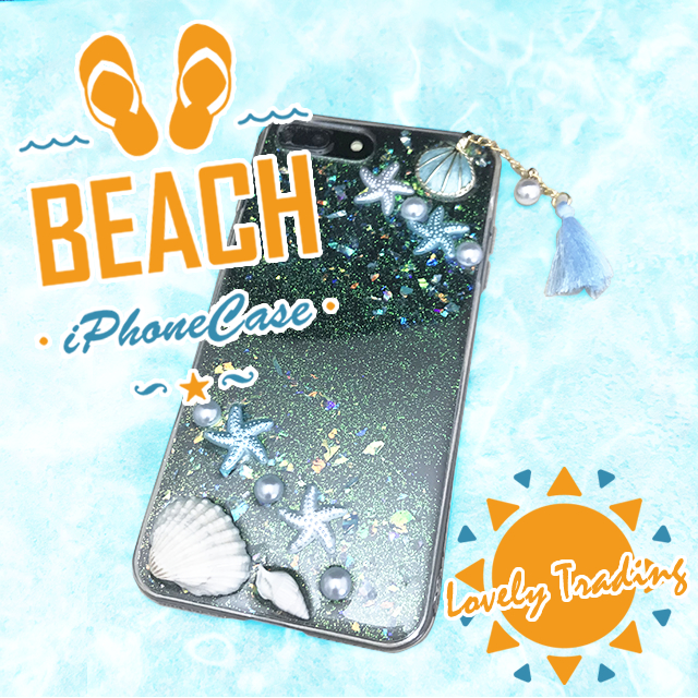 夏到来！貝殻きらきら砂浜風♡とっても可愛いクリアiPhoneケースで最高の夏を迎えましょう♪