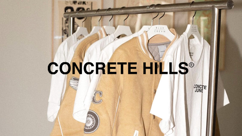 『"Concrete Hills" Wool Varsity Jacket』