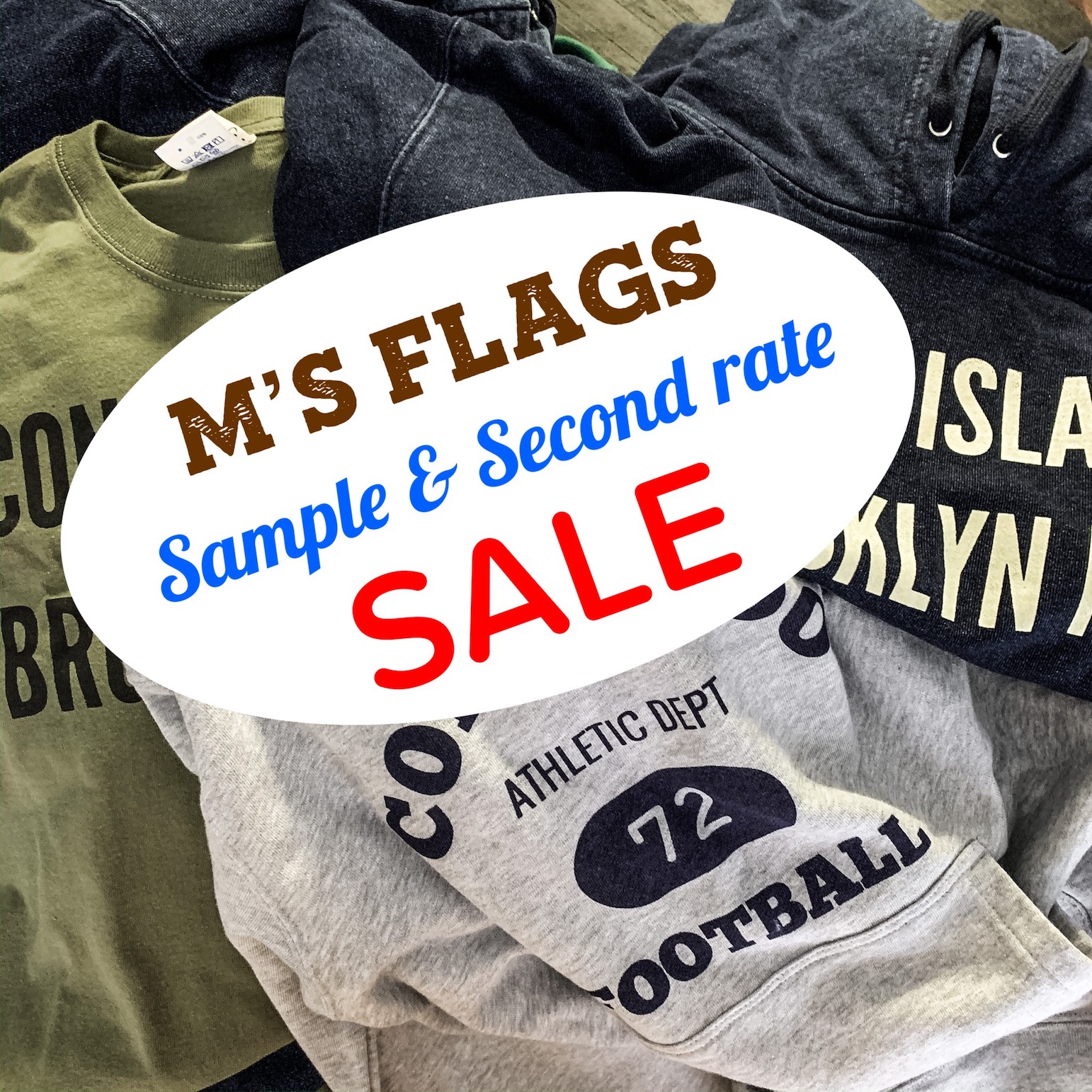 【M's FLAGS Sample & Second rate SALE】