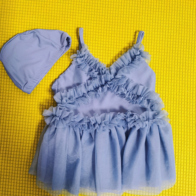 洋服のようなキッズワンピース水着（90cm-130cm）