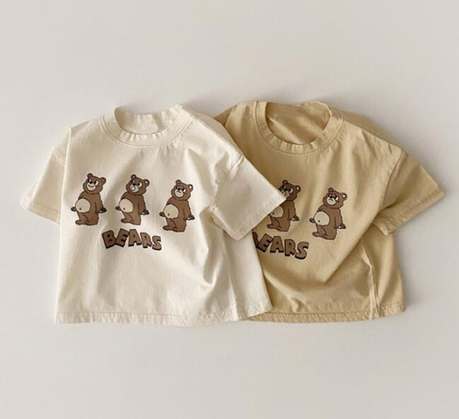 3匹の可愛いくまさんTシャツ♡