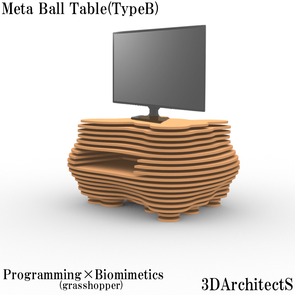 プログラミングと家具のデザイン12～Meta Ball 形態生成チュートリアル01～