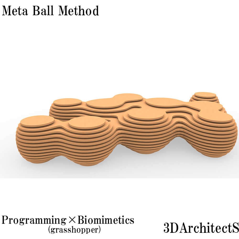 プログラミングと家具のデザイン13～Meta Ball 形態生成チュートリアル02～