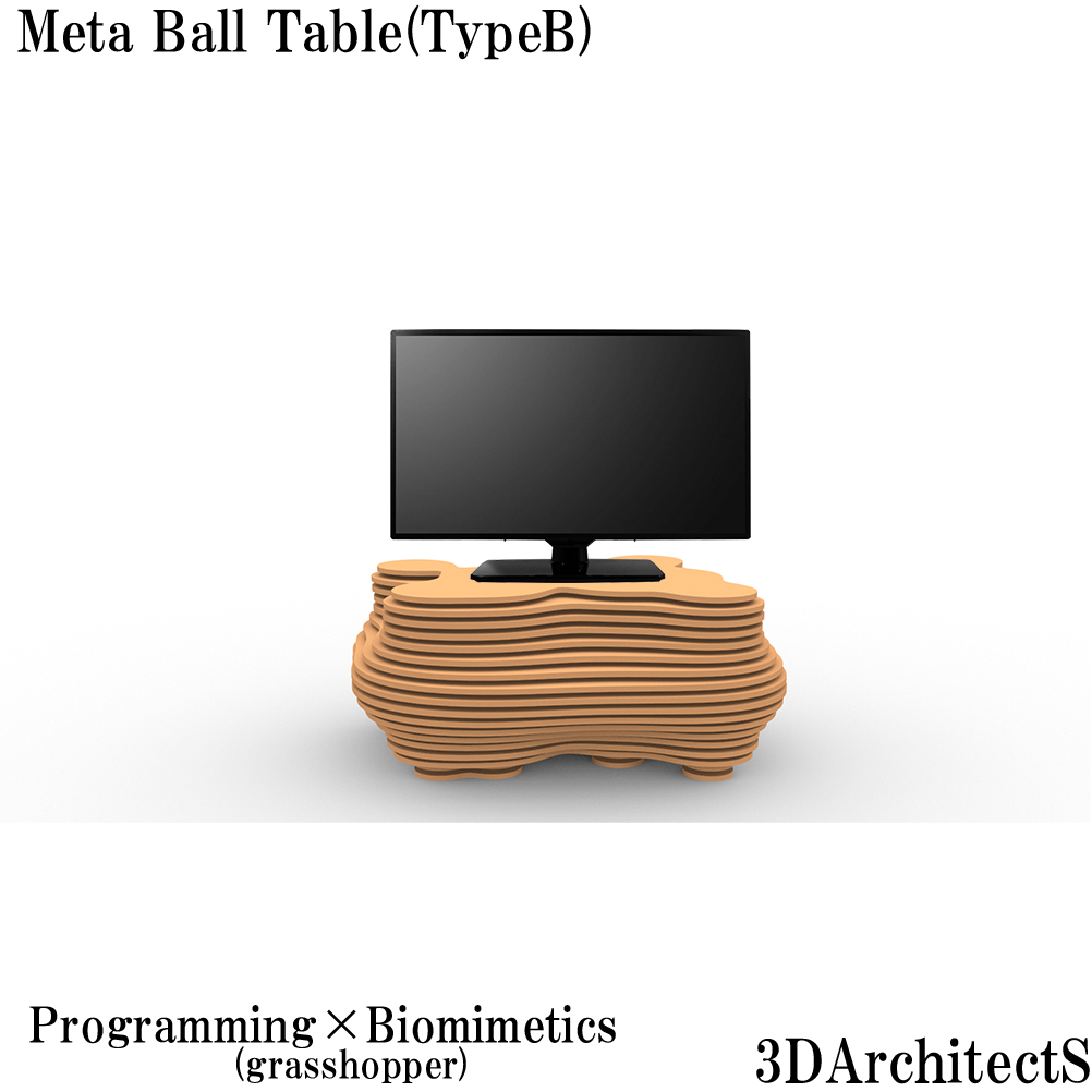 プログラミングと家具のデザイン11～Meta Ball 形態生成チュートリアル00～