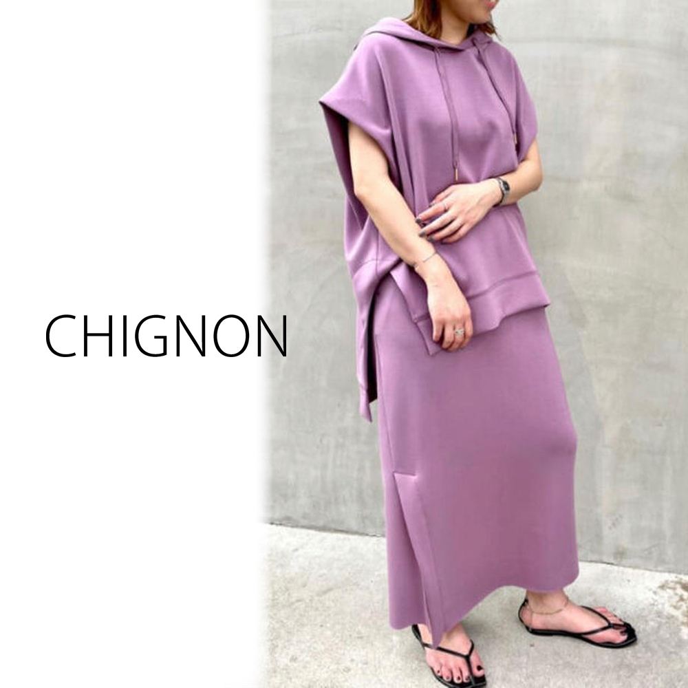 予約商品 CHIGNON (シニヨン)ライトダンボールナナメベンツスカート 2111-467