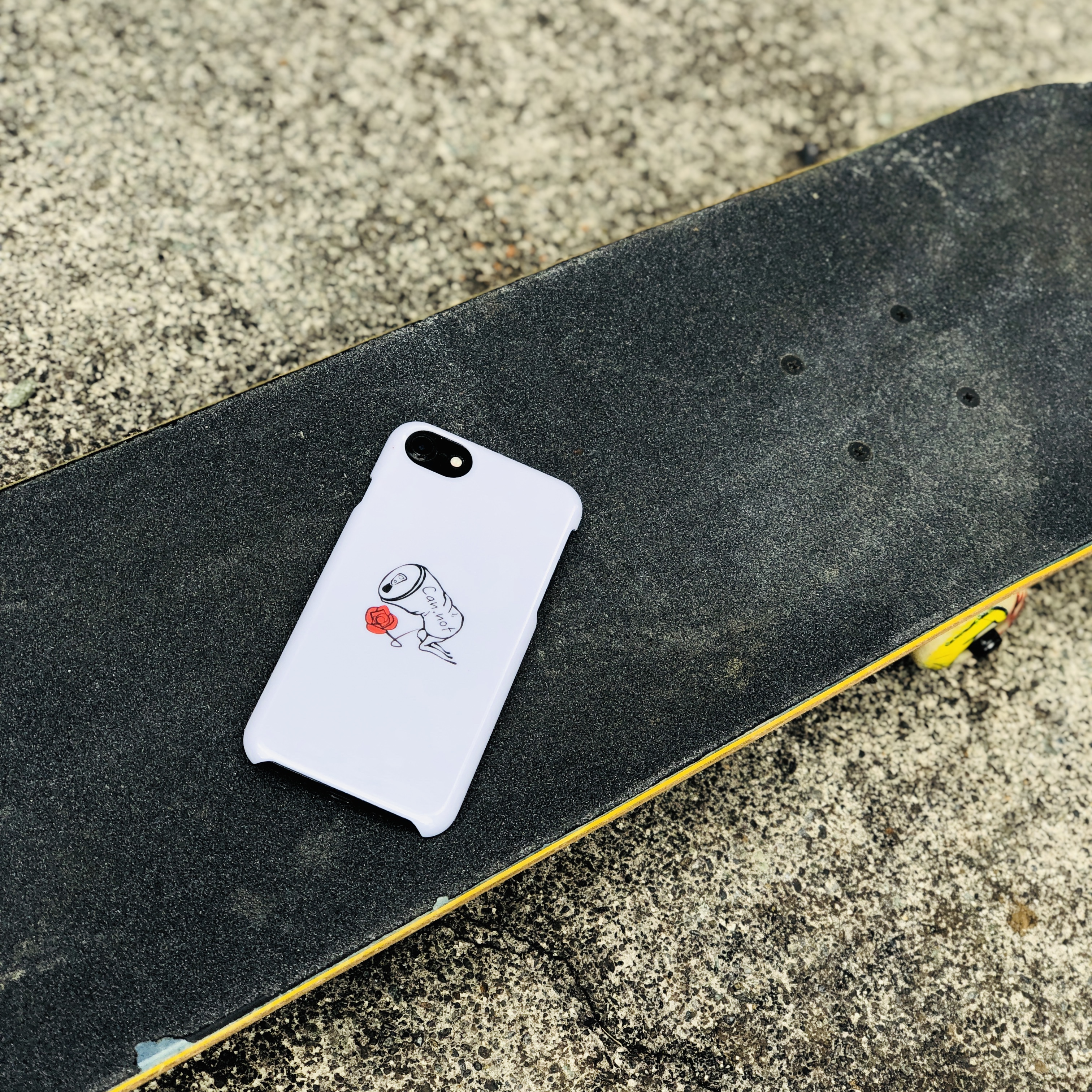 【Can.not🌹】iPhoneケース スケーター・ストリートブランド 缶とバラのシンプルデザイン