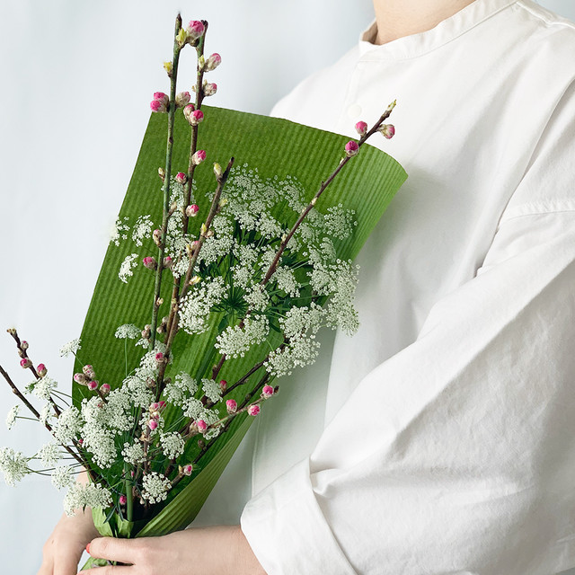 3月3日 ひな祭り 桃の節句に 桃の花 レースフラワーの花束を贈ろう Base Mag