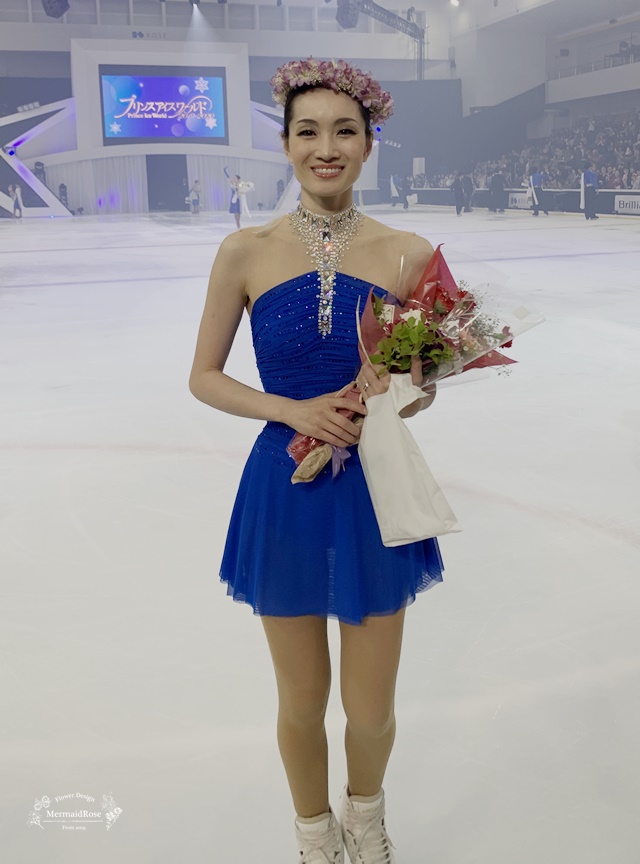 フィギュアスケーターさんのプレゼントに喜ばれるプレゼント は花かんむりです 一目惚れする花冠 リースブーケのお店 マーメイドローズ Mermaidrose