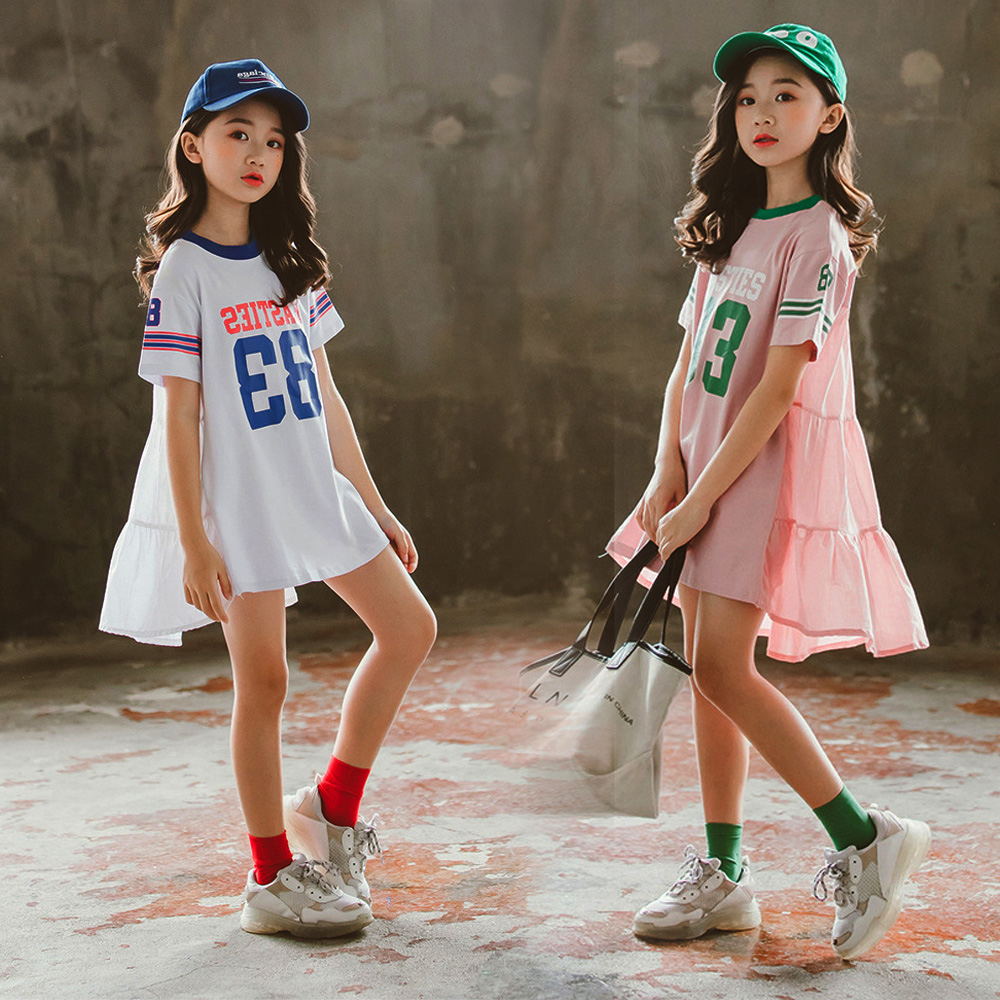 Tシャツワンピース 夏 綿 子供服 半袖 女の子 フレアワンピース 女児 おしゃれ