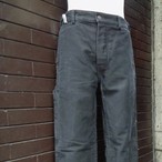 French Vintage "Moleskin" Work Pants Black