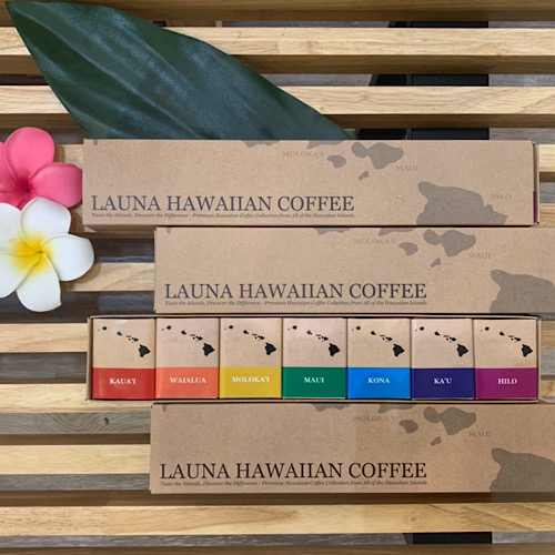 ハワイのコーヒーはコナコーヒーだけじゃない！7種類のハワイ産コーヒーを飲み比べ★レインボーBOX