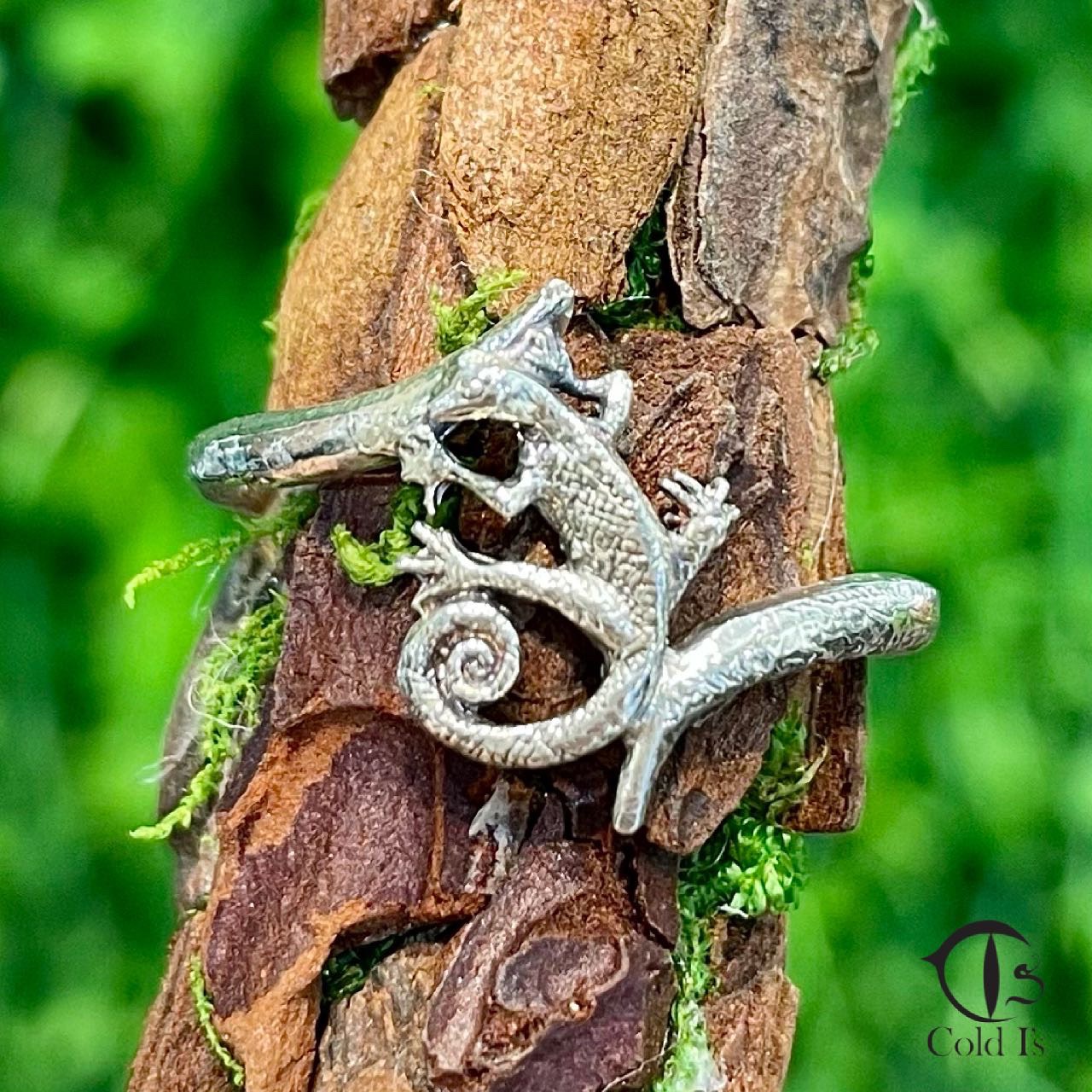 トカゲのシルバーリング 細かすぎる模様に注目 Base Mag