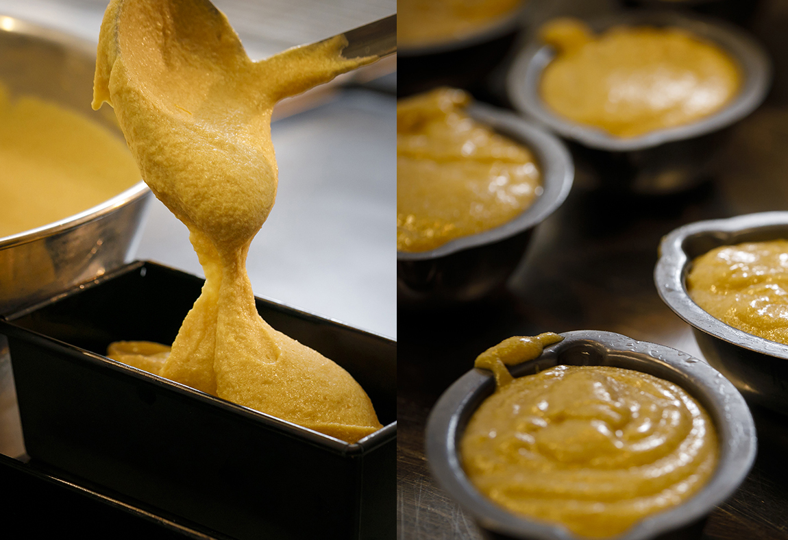 レモンケーキの材料のバターがグラスフェッドバターに変わります