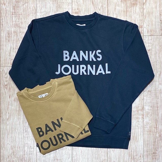 BANKS JOURNAL からお昼に続いてスウェットが新入荷♪