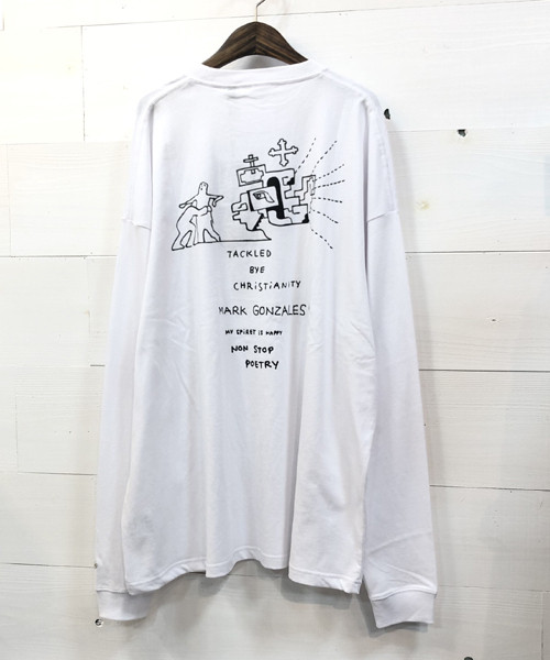MARK GONZALESより独特ながらｲﾝﾊﾟｸﾄのあるﾛﾝｸﾞTEEが入荷！