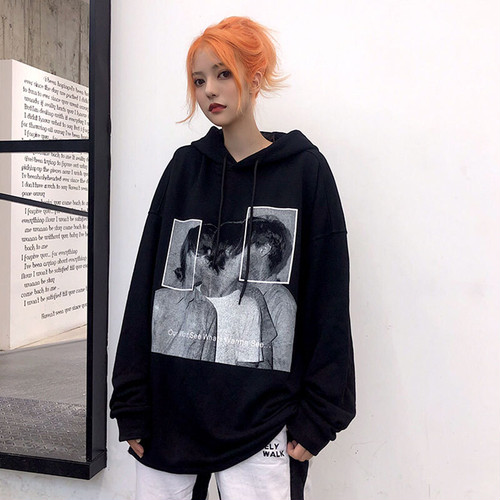 Rives ストリート系 プリントパーカー Base Mag