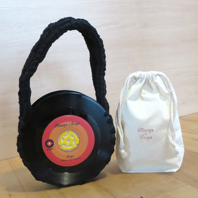 本物のレコードでできたバッグ「 bagu 」