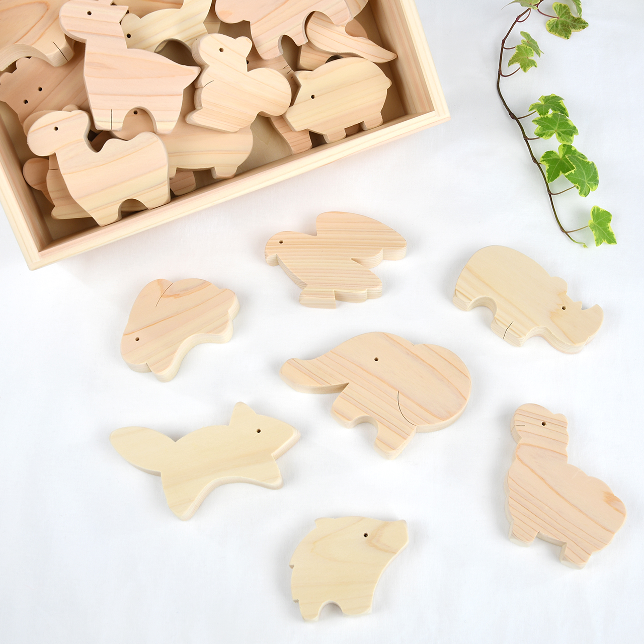 どうぶつのつみ木 ぬくもりが伝わる木製手作りおもちゃ 岡山県産ヒノキ使用 Base Mag どうぶつのつみ木 ぬくもりが伝わる木製手作りおもちゃ 岡山県産ヒノキ使用 Base Mag